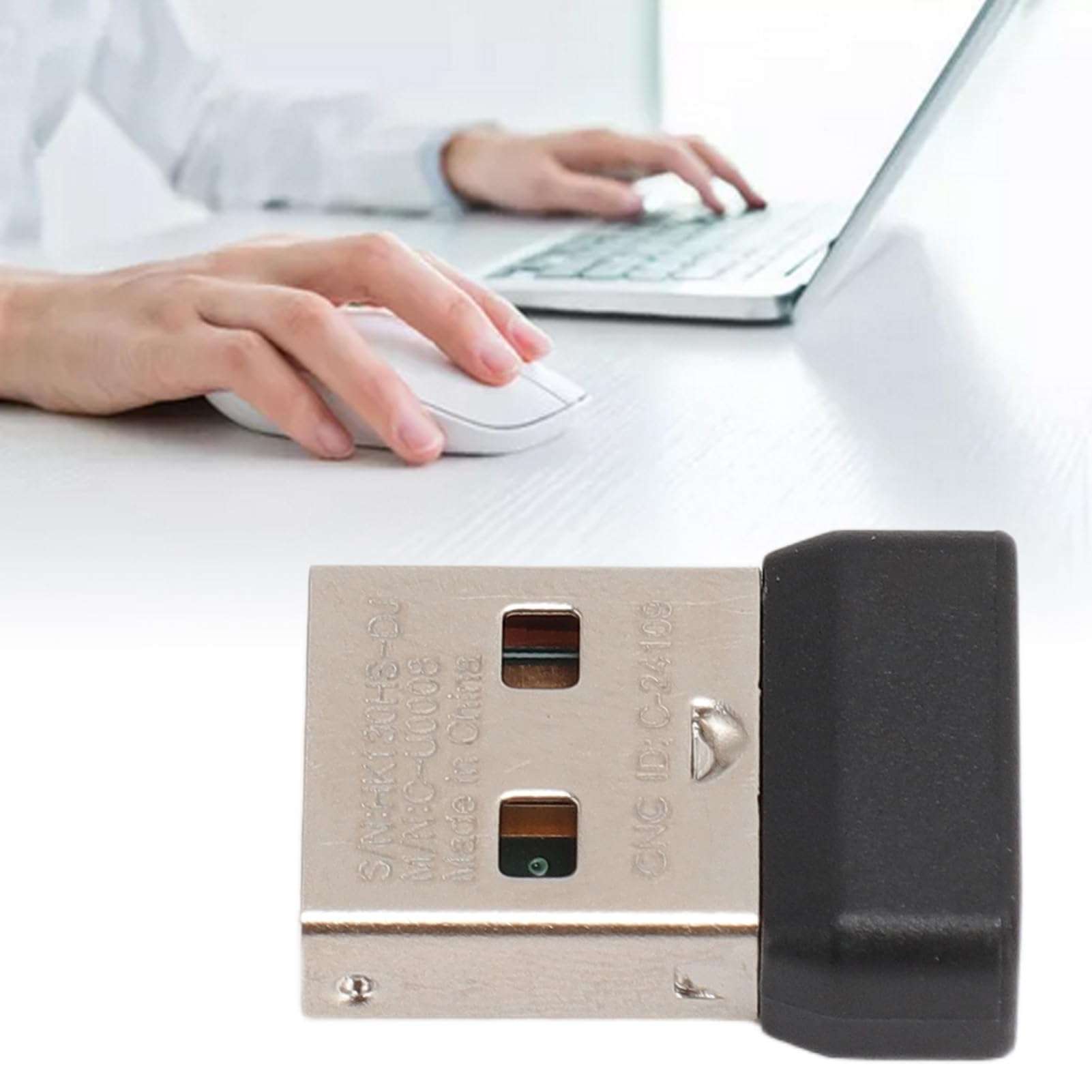 2.4G Nano USB Receiver with Mouse Mat for Logitech M590/M720/M570/MX Series Cordless Mouse for Logitech K230 K270 K375S K400PLUS K780 K580 MK Series Cordless Keyboard 6