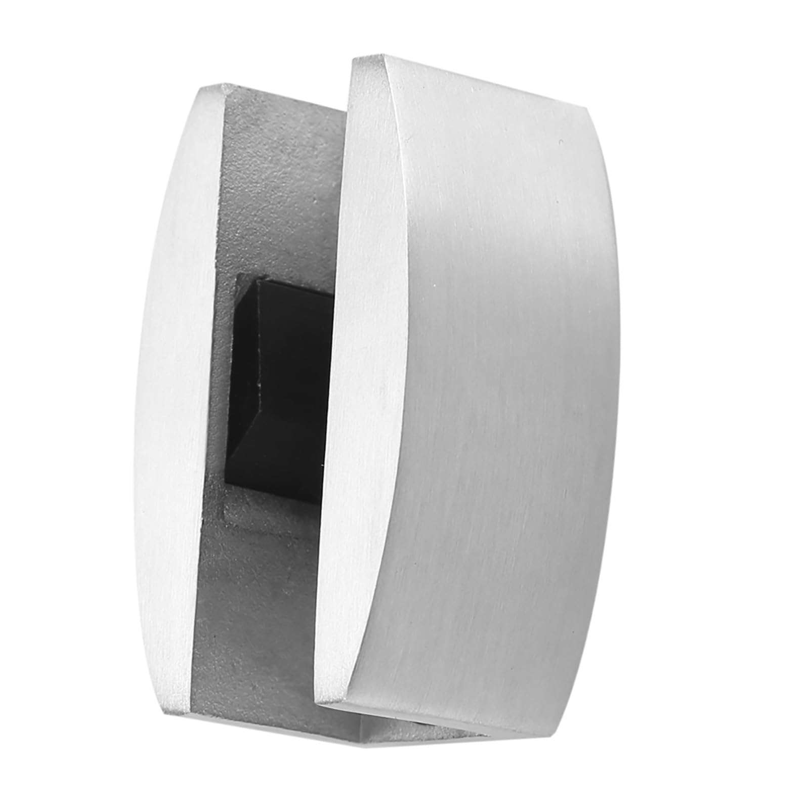 304 Stainless Steel Floor Bottom Guide for Frameless Sliding Glass Doors Stable Smooth Movement Brushed Surface Treatment Shower Room Glass Partition Silver 6