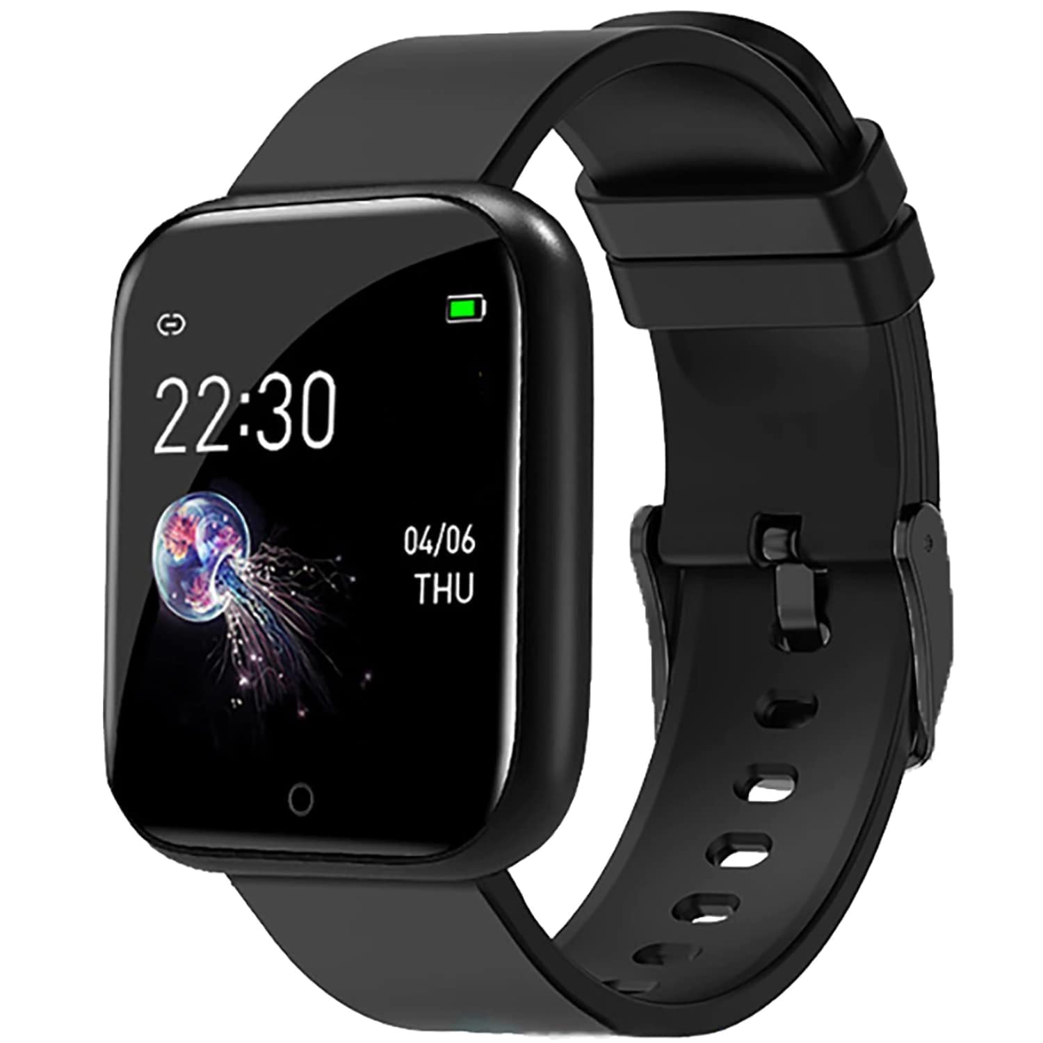 Waterproof Smart Watch KX-20 for Men/Women/Boys/Girls and All Age Group Features Like Daily Activity Tracker, Heart Rate Sensor, Sleep Monitor and Basic Functionality -Black 1