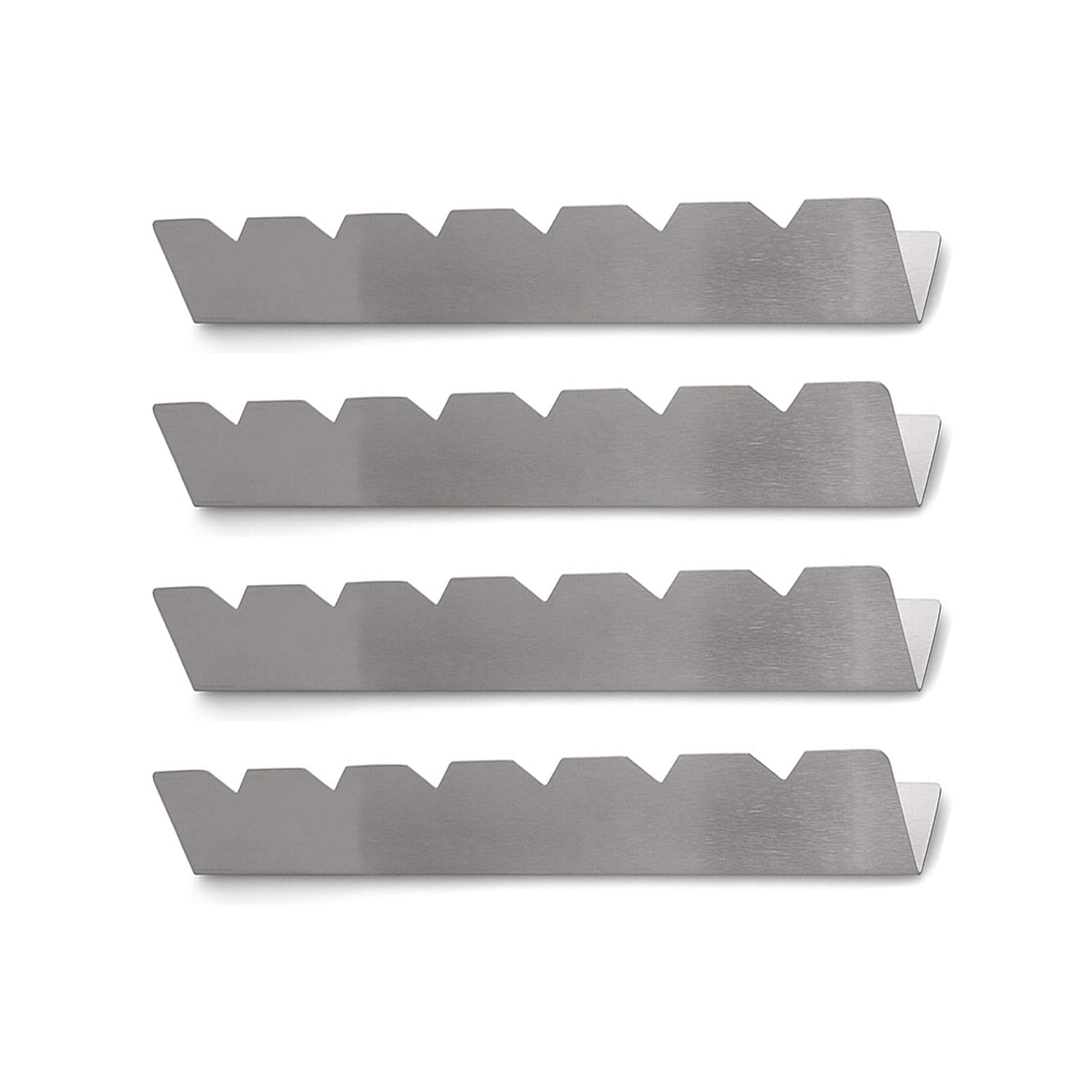 4 Pcs Stainless Steel Skewer Holders Set, Shish Kabob Rack for Grilling, 12 Inch Metal Kabob holder Grill Accessories for Even Cooking, BBQ Rack Compatible with Metal, Bamboo, Wood, Flat Skewers