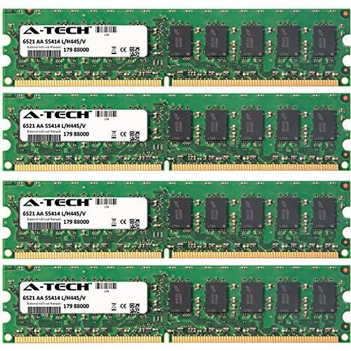 8GB KIT (4 x 2GB) for Fujitsu-Siemens Primergy Series RX100 S5 (D2542) TX120 TX150 S6 (D2559). DIMM DDR2 ECC Unbuffered PC2-6400E 800MHz Dual Rank Server Ram Memory. Genuine A-Tech Brand.
