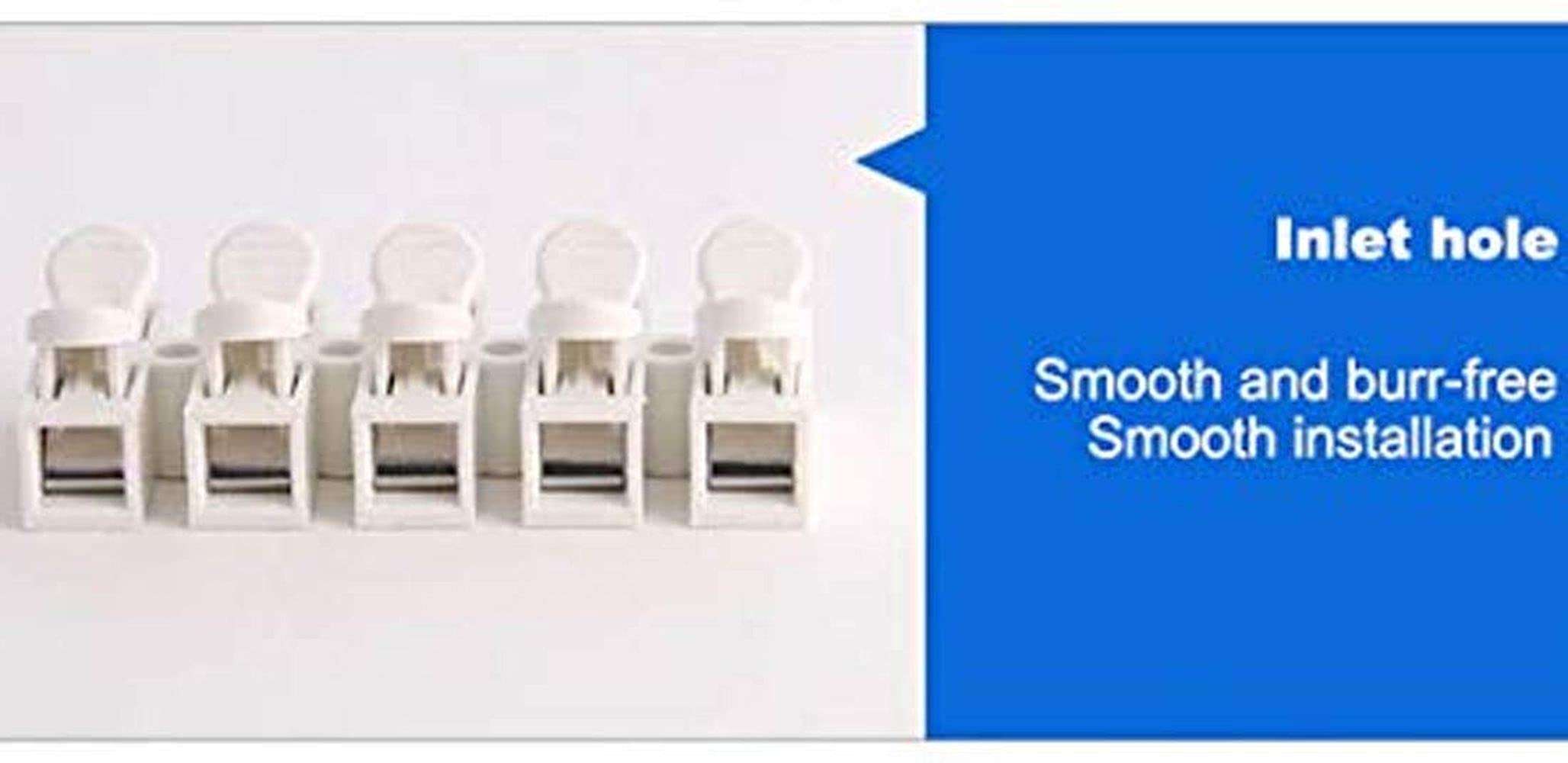 DIY Crafts CT-DIY-HI-30238 CH3 Spring Wire Connector Quick Connector Terminal Block Electrical Cable Clamp Terminal Connector LED Strip Light 3