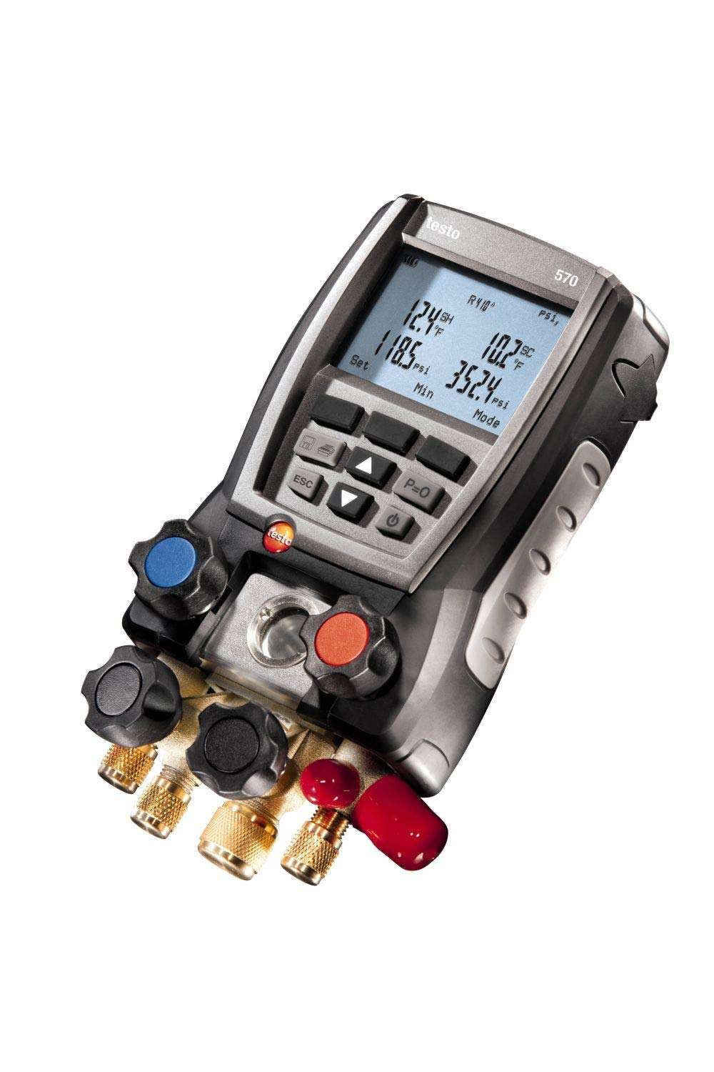 Testo 0563 5703 Refrigeration System Analyzer Kit with 2 Clamp Probe, Case and USB Cable, -58 to 302 Degree F Range 2