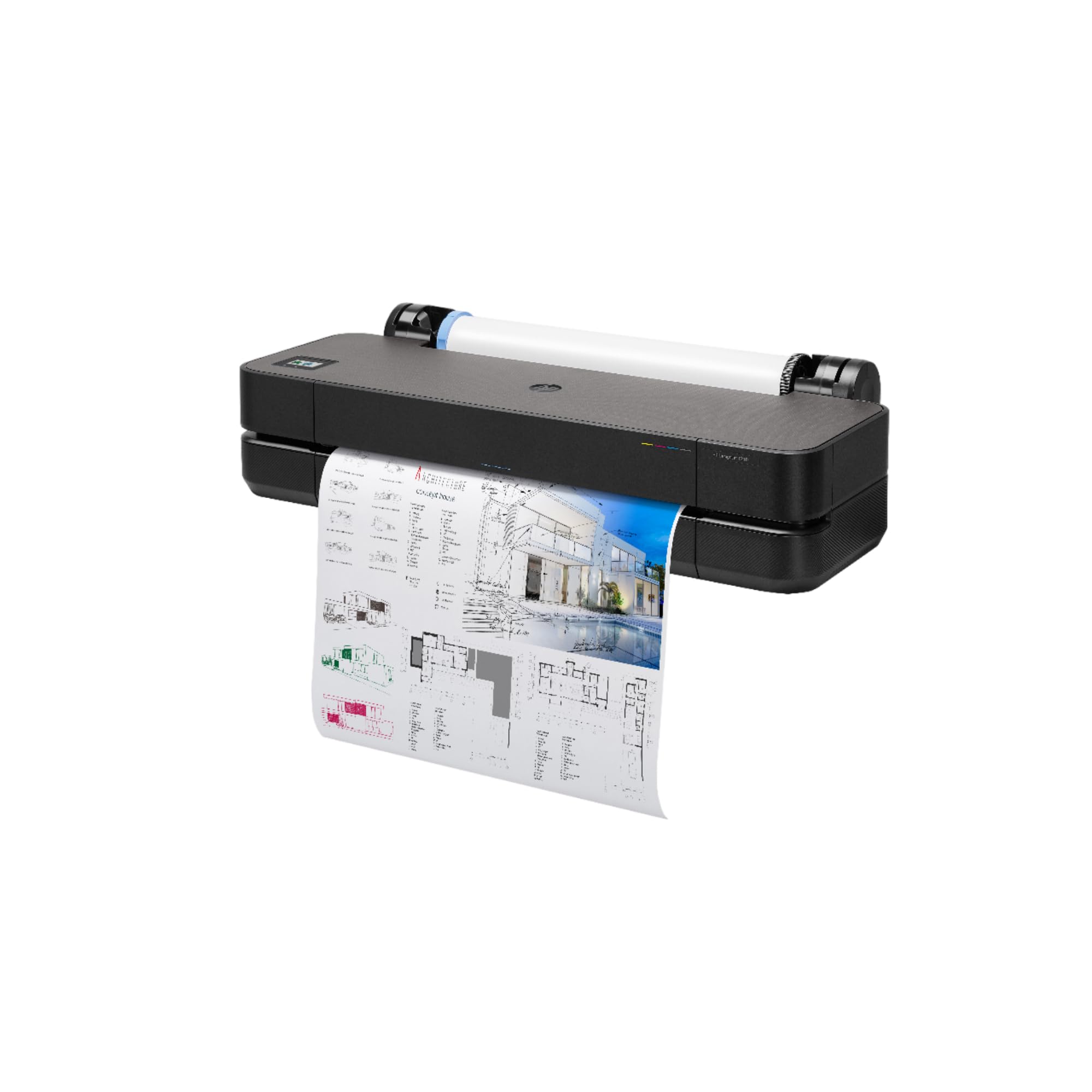HP DesignJet T210 Large Format 24-inch Plotter Printer, Includes 2-Year Onsite Warranrty Support (8AG32T) - New Model 1