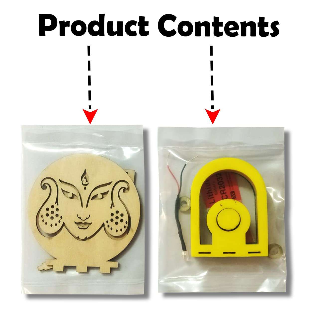 Maker Masti Durga Shadow | Set of 6 | Divine Diya | Lamp Holder for Home Decoration Puja | Diwali | Devotional & Traditional Ambience 6