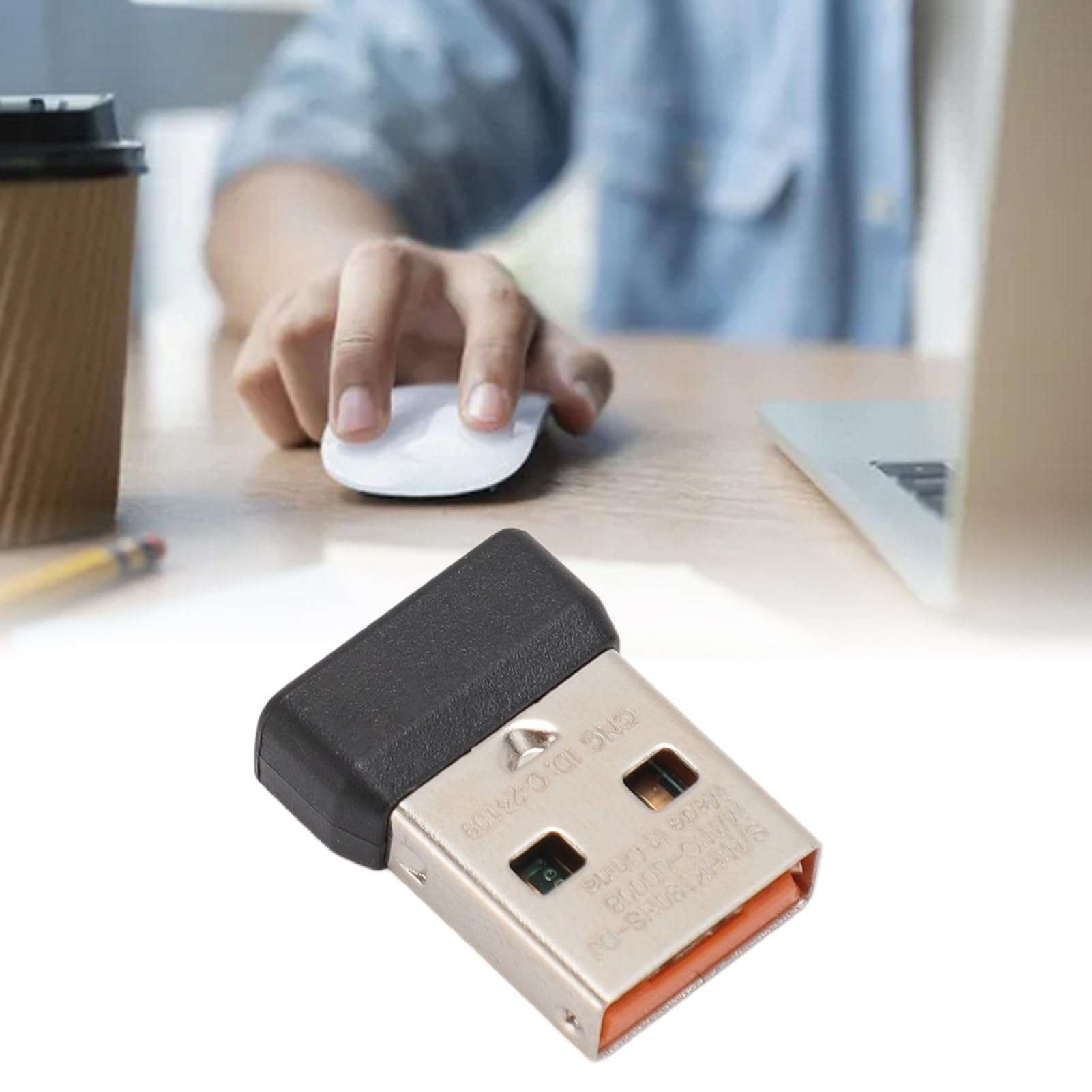 2.4G Nano USB Receiver with Mouse Mat for Logitech M590/M720/M570/MX Series Cordless Mouse for Logitech K230 K270 K375S K400PLUS K780 K580 MK Series Cordless Keyboard 3