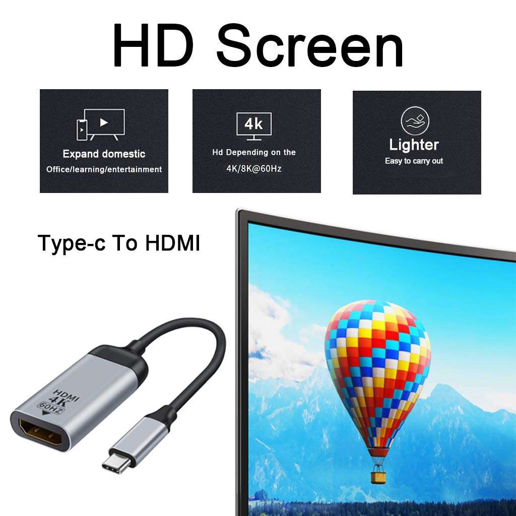 Type-C USB C to HDMI/DP/Mini DP/VGA Cable Adapter HDMI 2.0 4k 6