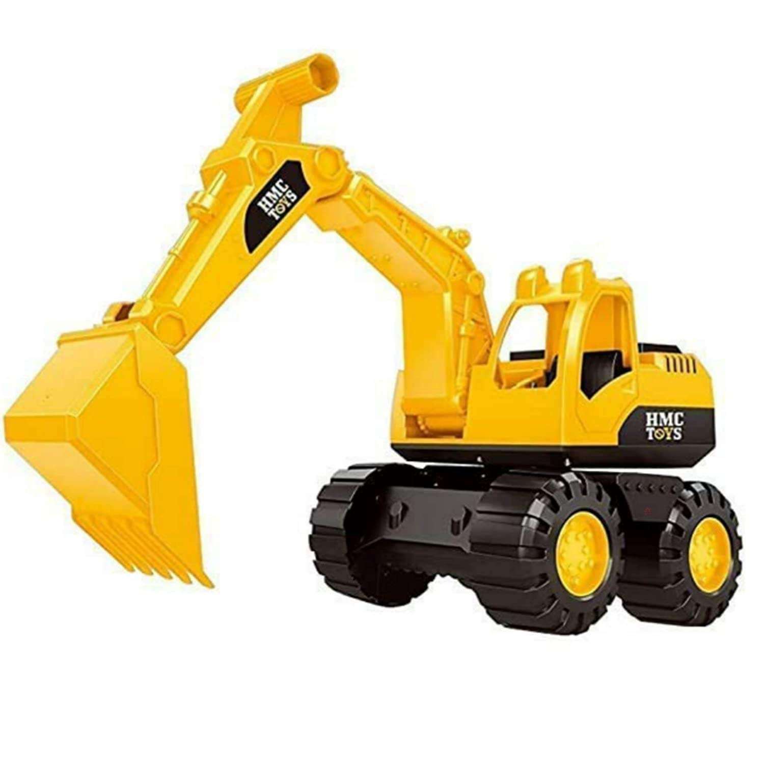 DU Sales Unbreakable Construction Excavator Vehicles Play Set - Push and go Friction Powered REV-UP Truck Toy | JCB Truck Toy for 3+ Years Old Kids Boys|Girls(Set of 1)- Multi Color 1