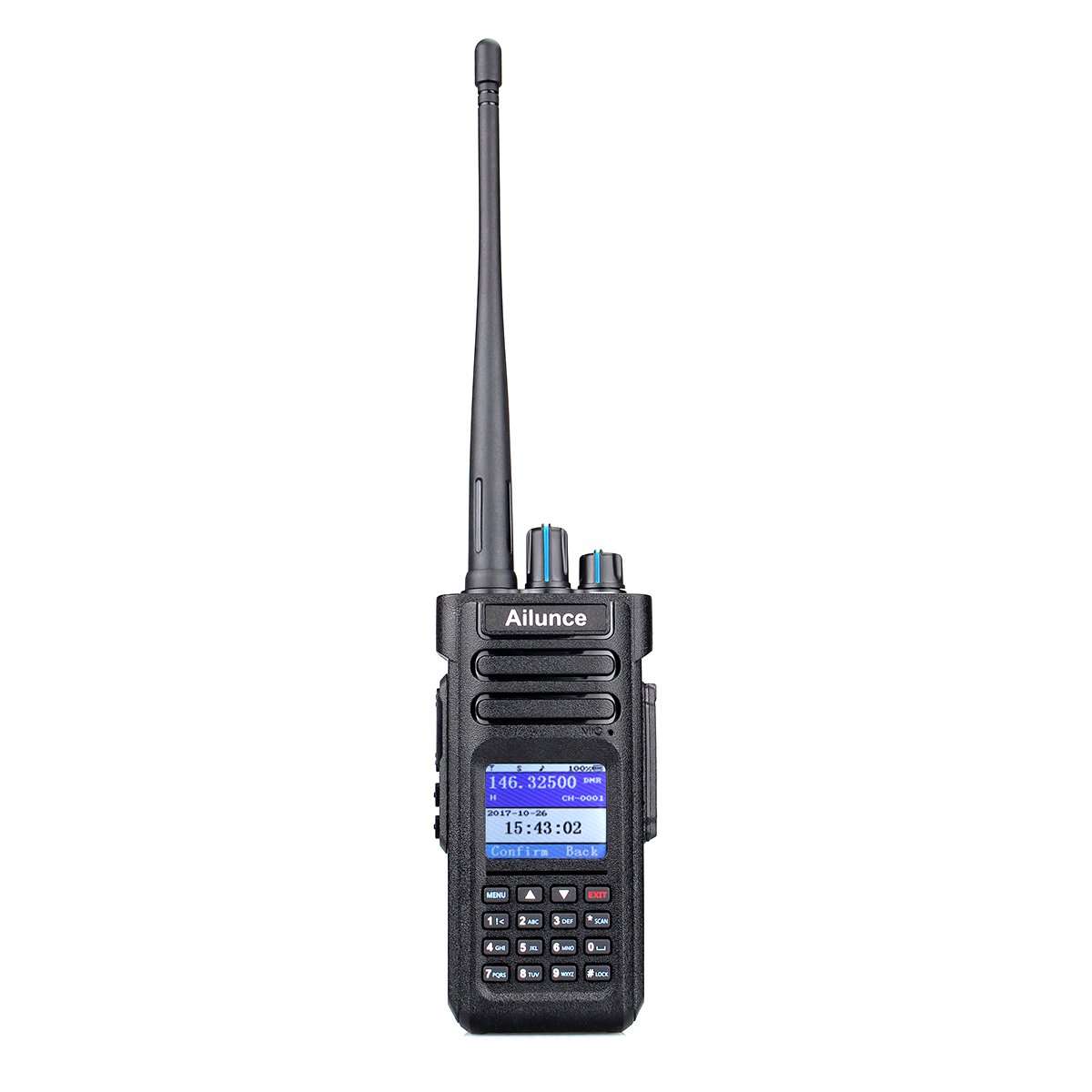 Ailunce HD1 Ham Radio, Professional Dual Band DMR/Analog Two-Way Radio - IP67 Waterproof Walkie Talkie with 3200mAh USB-C, Group Call/SOS Alert for School Security & Emergency Response 1