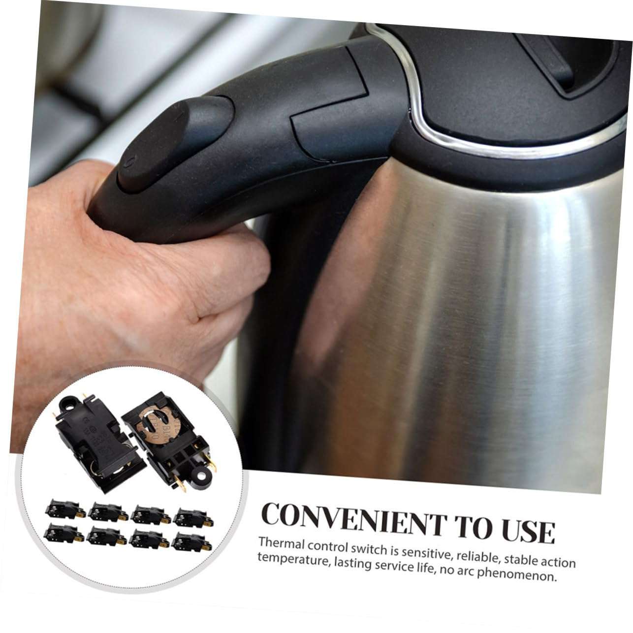 LALADEFIEE Electric Kettle Thermostat Auto Temperature Control 16a 10pcs Pack for Heater 4