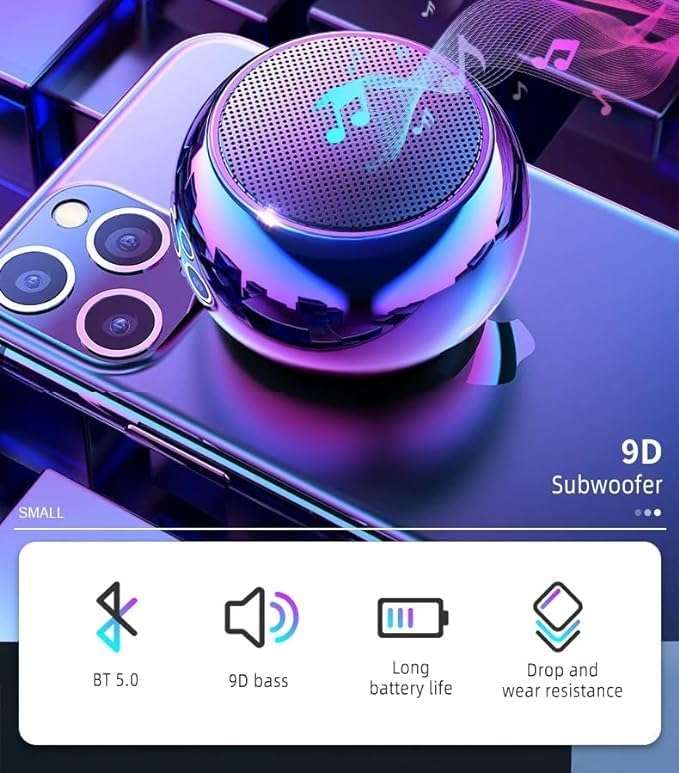 Wireless Bluetooth Speaker for Xiaomi Redmi 2 Pro Boost Bass DJ Sound Portable Home Audio Line in TV Supported USB FM AUX TF Connectivity Cable Waterproof Mini- (SKL,2BLK) 5