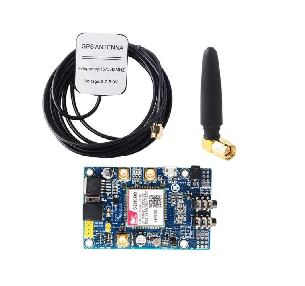 INVENTO SIM808 Module GSM GPRS GPS Development Board Shield + IPX SMA GSM GPS Antenna 1