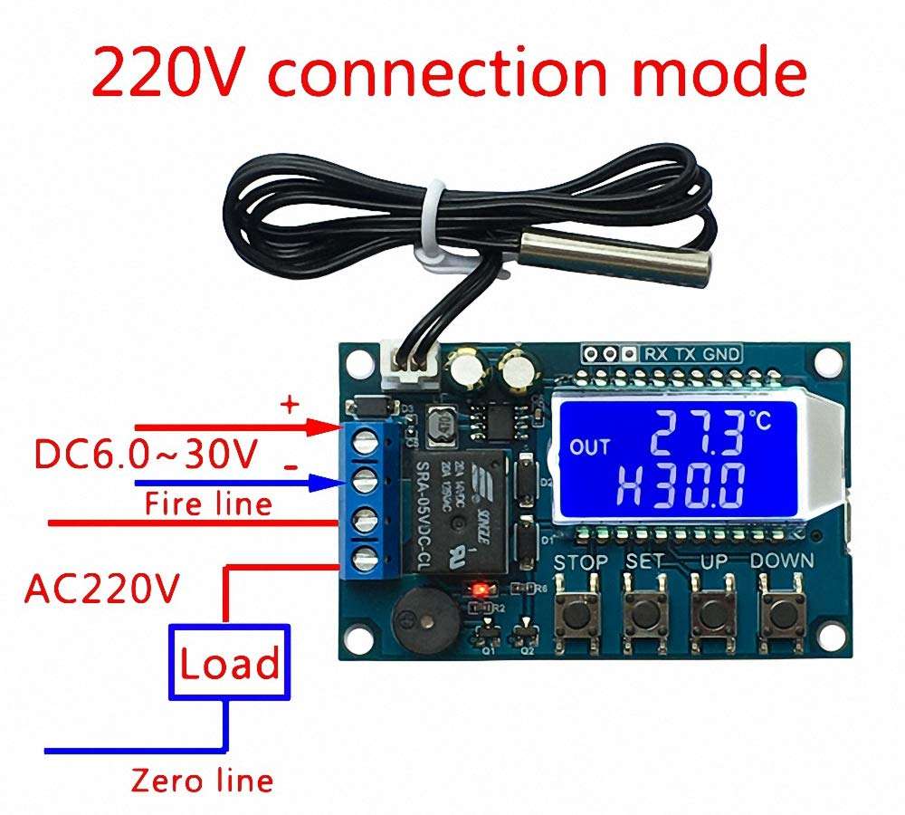 XY-T01 Digital Thermostat Heating Refrigeration Digital Temperature Control Switch Temperature Controller Module 4