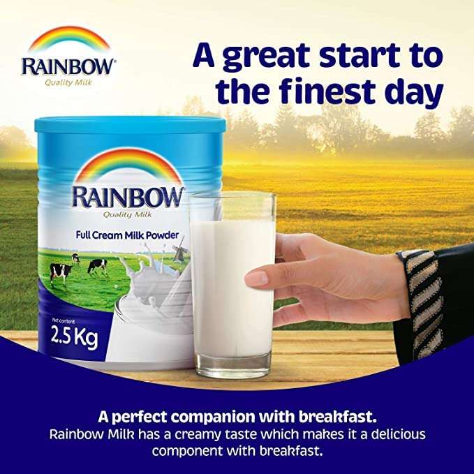 Rainbow Quality Milk Full Cream Milk Powder 2.5kg 4