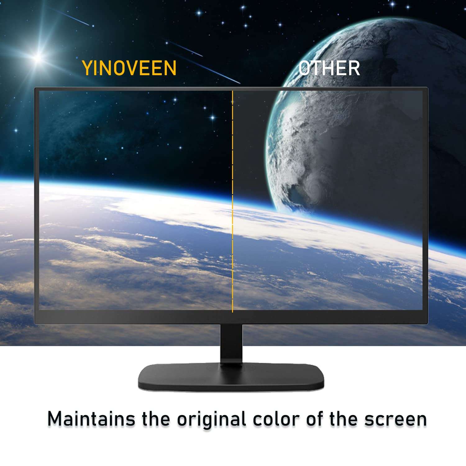 YINOVEEN 23.6 Inch Anti Blue Light Screen Protector for Universal Diagonal 23.6" With Aspect Ratio 16:9 Sceptre/LG/Dell/HP/Acer/ViewSonic/ASUS/Aoc/Samsung Widescreen Monitor Protection Eyes Filter 6