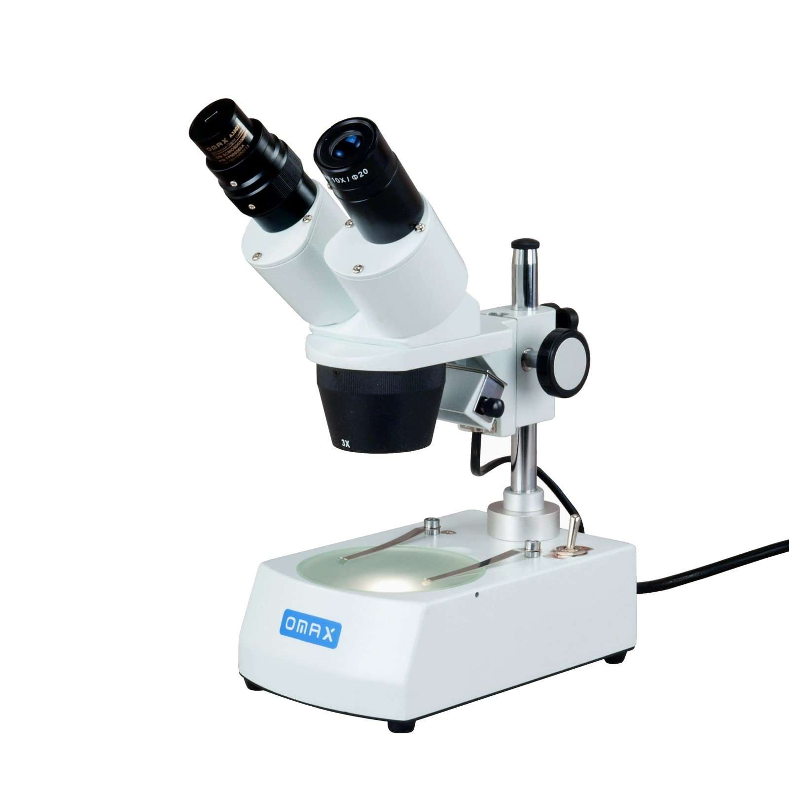 OMAX 10X-20X-30X-60X Student Binocular Stereo Microscope with Dual Lights and 5MP Camera 2
