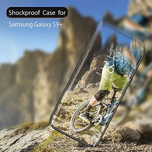 Samsung Galaxy S9 Plus Case, IP68 Waterproof Shockproof Dustproof Snowproof Full-Body Heavy Duty Protective Case with Kickstand and Built in Screen Protector for Samsung Galaxy S9+ (Black) 3
