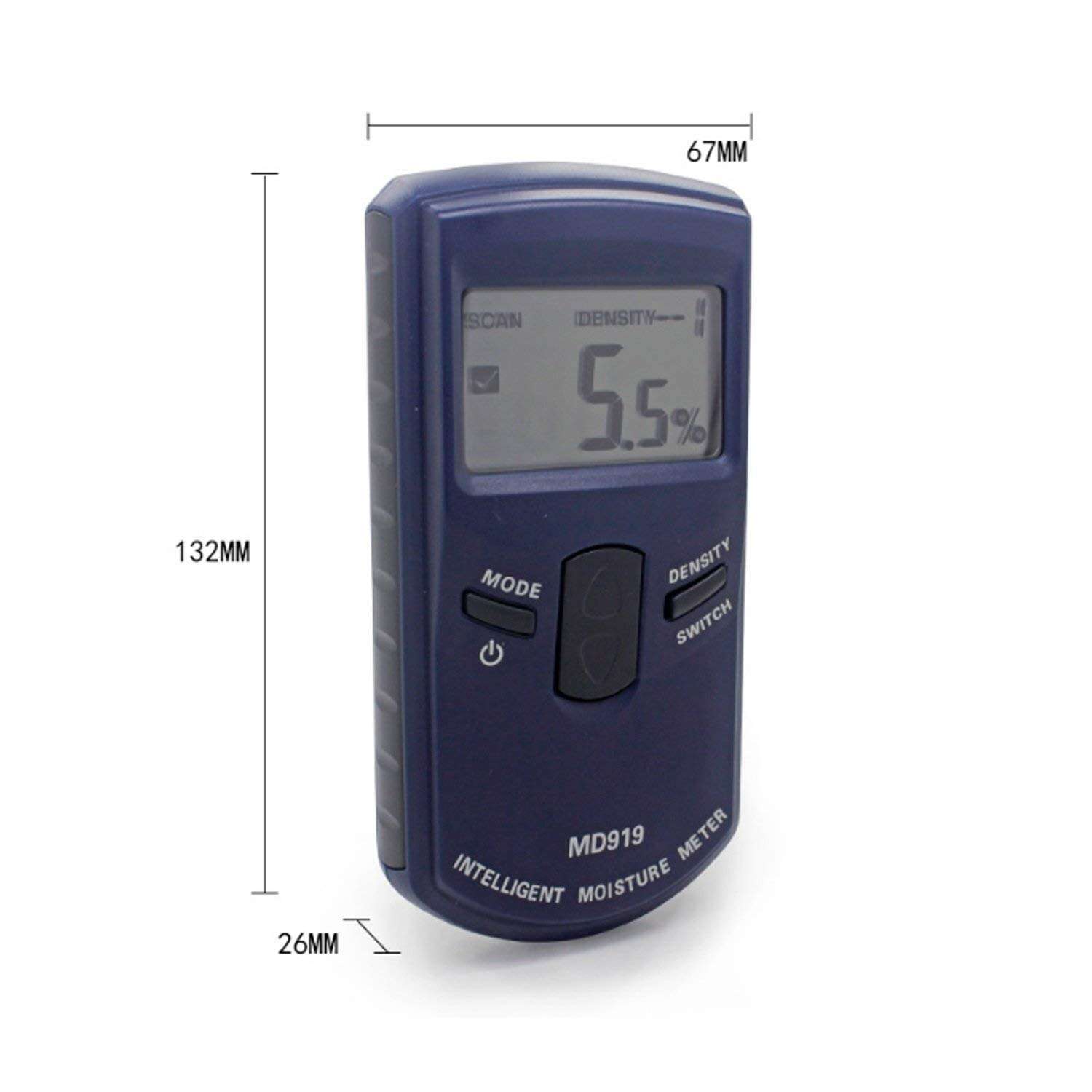 YYONGAO Water Quality Meter, Inductive Digital Paper Moisture Tester Meter Detector Gauge MD919 Range 4%~40% Electronic Testing Equipment 2