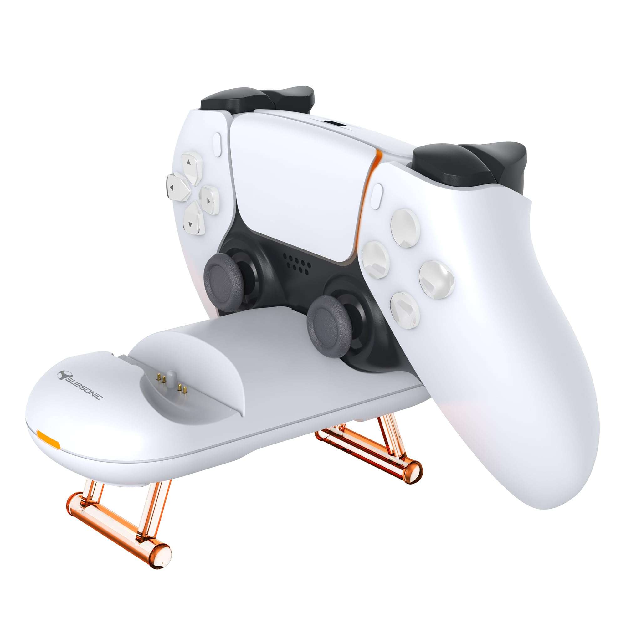 Subsonic - PS5 Controller Charger, Compact Charging Station for PS5 Dualsense Controller, Ps5 Charger for Dual PS5 Controller, PS5 Charging Station with USB-c Cable 3