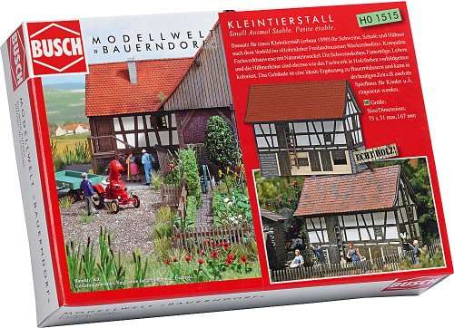 Busch 1515 Historic Stable HO Structure Scale Model Structure 1
