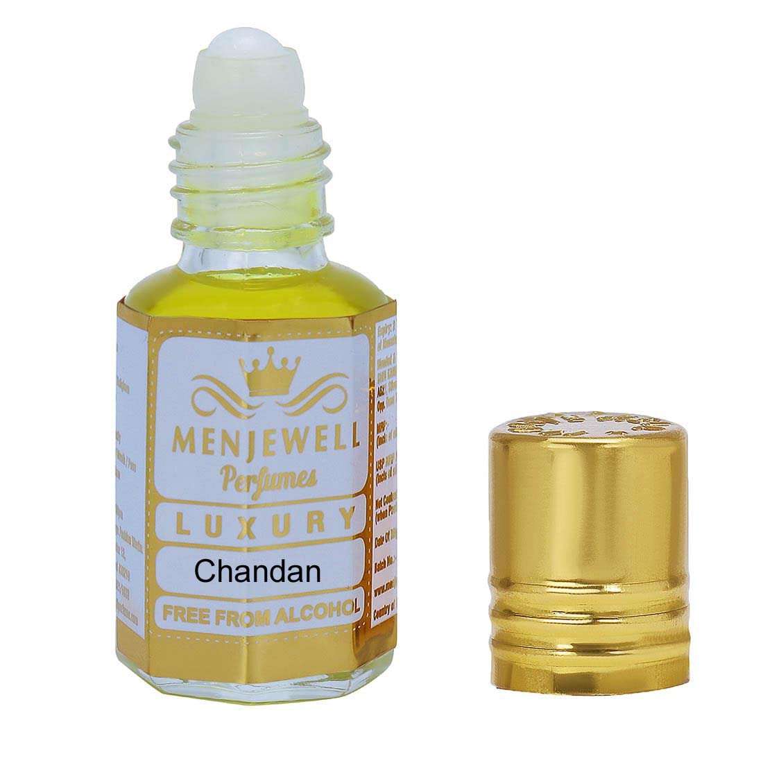 Menjewell Chandan-E-Khaas Floral Attar/Ittar/Etra Perfume For Men and Women | Non alcoholic | Best Gifting Long Lasting Luxury Scent | 3ml 3