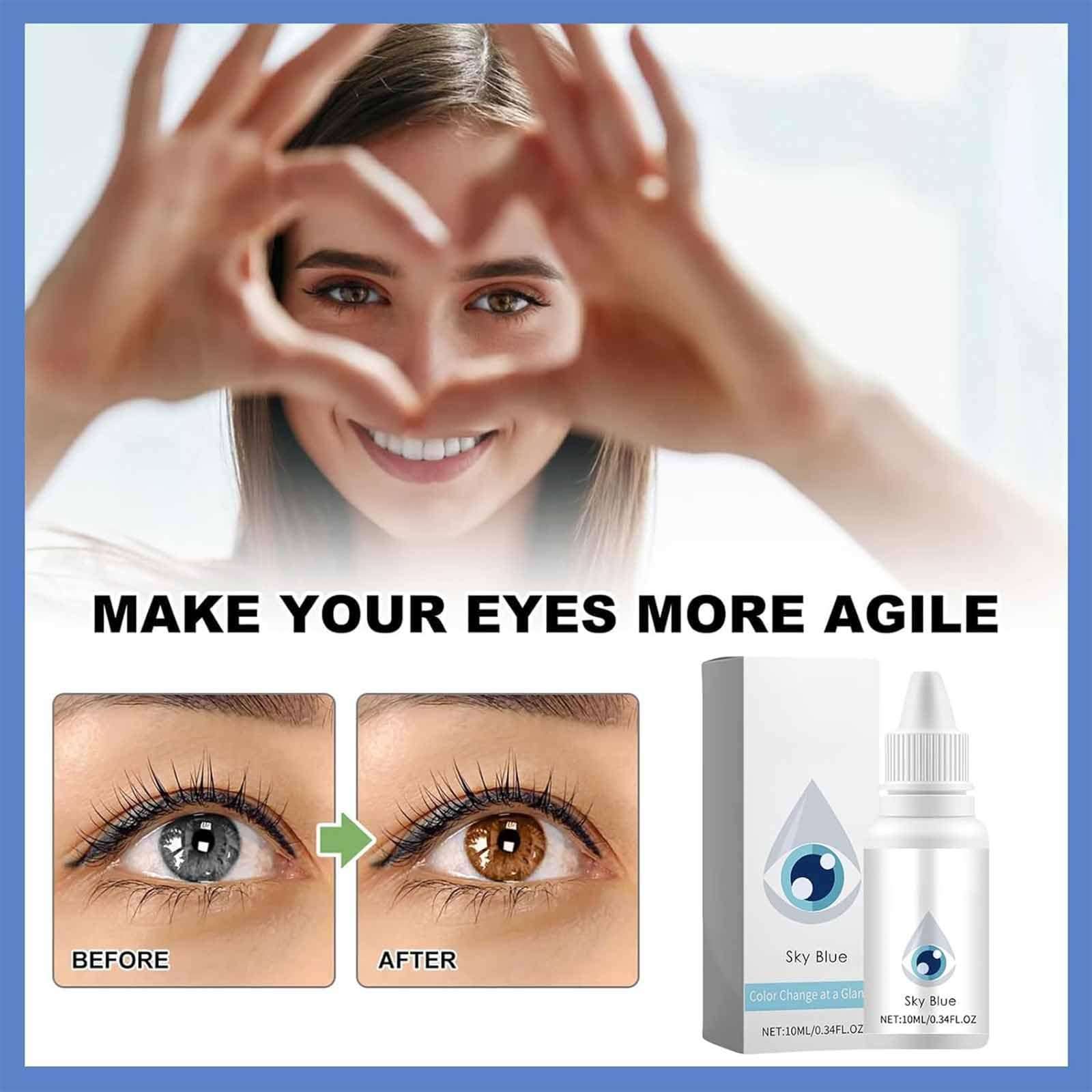 2025 New Changing Drops, Color Changing Eye Drops, 6 Colors, Lighten & Brighten Your Eye Color, Advanced Eye Color Changing Drops (BLue) 5