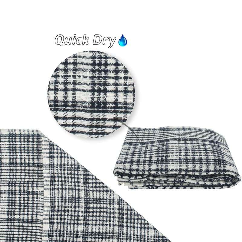 Rise n Shine Lining Kitchen Utensils Dish Cleaning Towel Cloth Napkin 270 GSM High Absorbant Machine Washable Multipurpose Superior Cotton 40 X 60 cm Pack of 6 (Black) 4