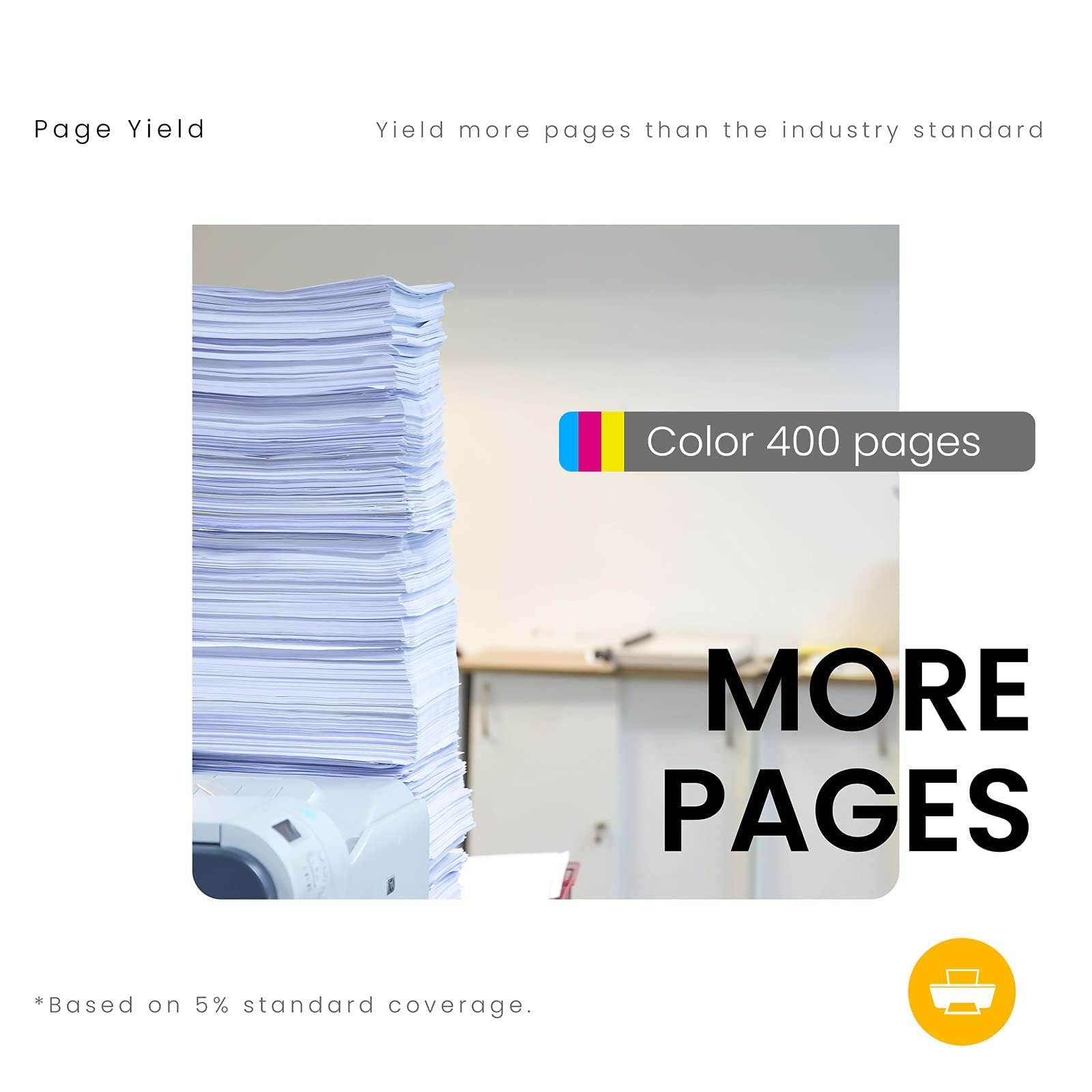 ATOPINK Remanufactured Ink Cartridge Replacement for HP 901XL 901 XL (1 Tri-Color) Work with OfficeJet 4500 J4540 J4550 J4680 J4580 J4680c J4500 J4524 G510b G510g G510a G510h J4525 J4535 Printer Tray 5