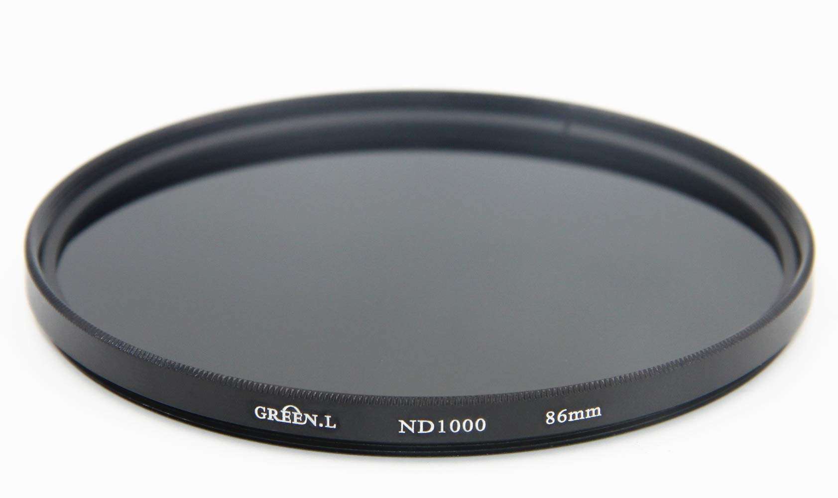 GREEN.L 86mm Slim Neutral Density ND1000 Lens Filter Optical Glass 10 Stop ND1000 86mm 3