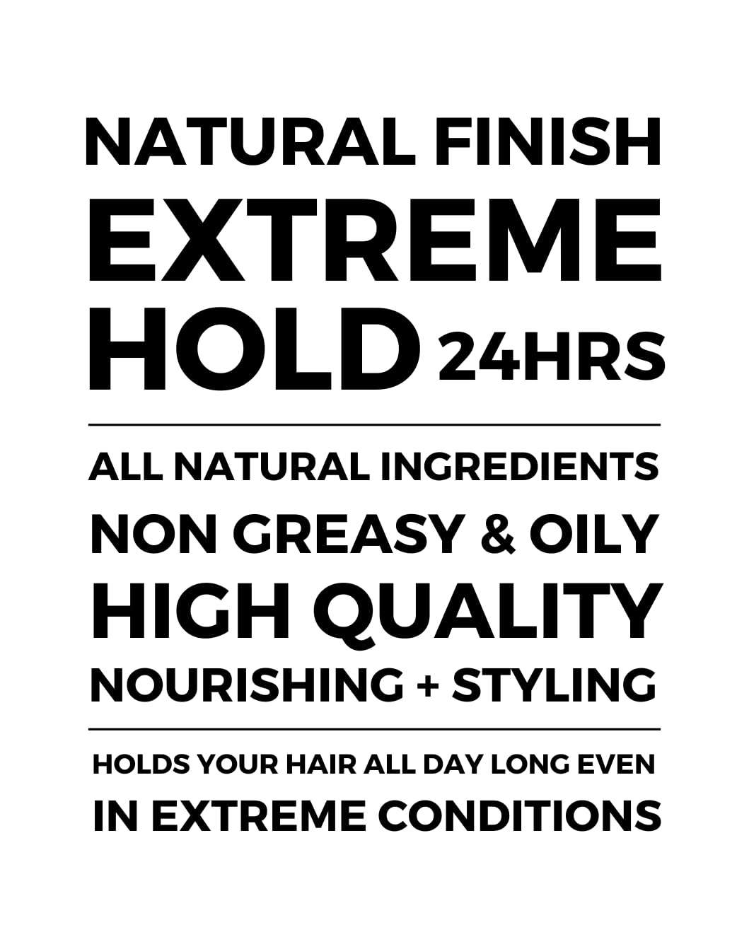 Haxxed Extreme hold Clay Pomade | Made with all natural ingredients | Oil based clay | 36hrs hold | Preservative free | All day long hold (100gms)… 4