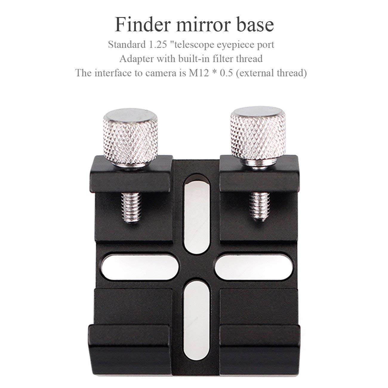 Drohneks Finderscope Dovetail Slot Multi Function for Astronomy Optics Monocular Binoculars Telescope Finder Scope(Black) 6