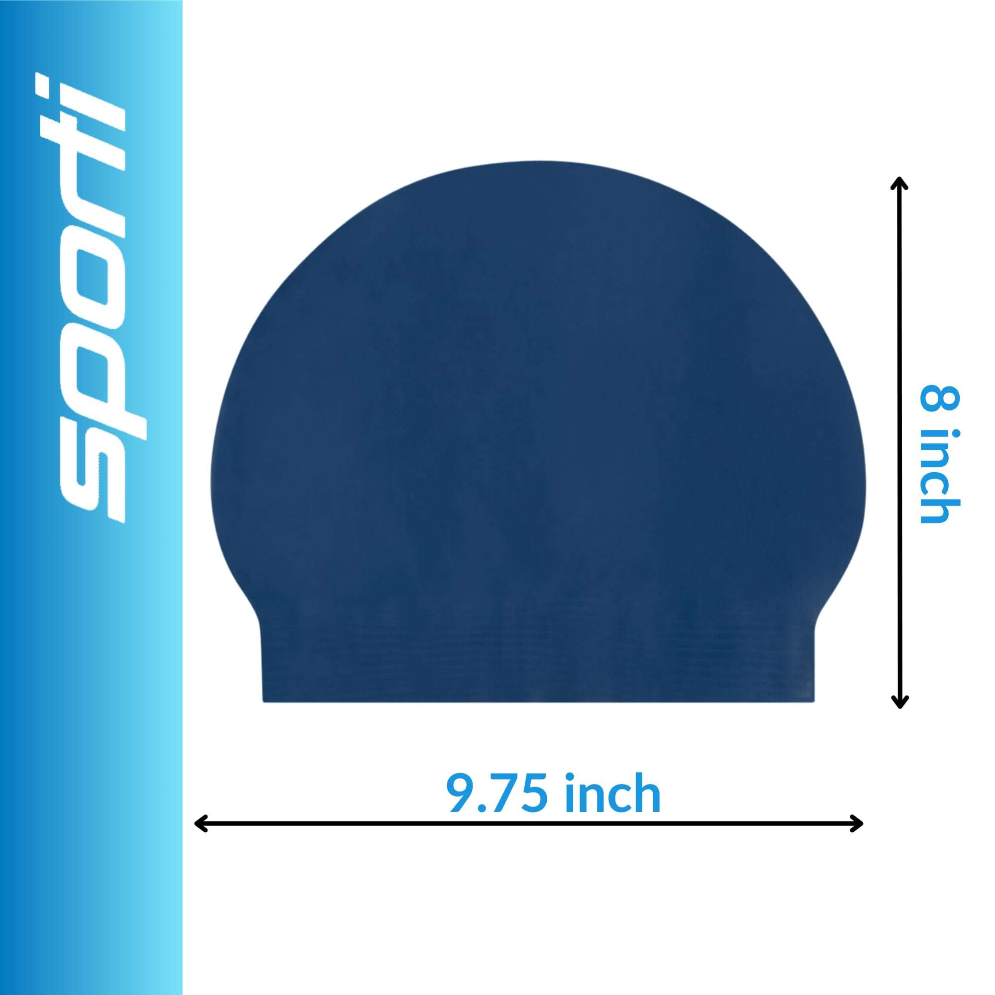 Sporti Latex Swim Cap (Dark Navy) 3