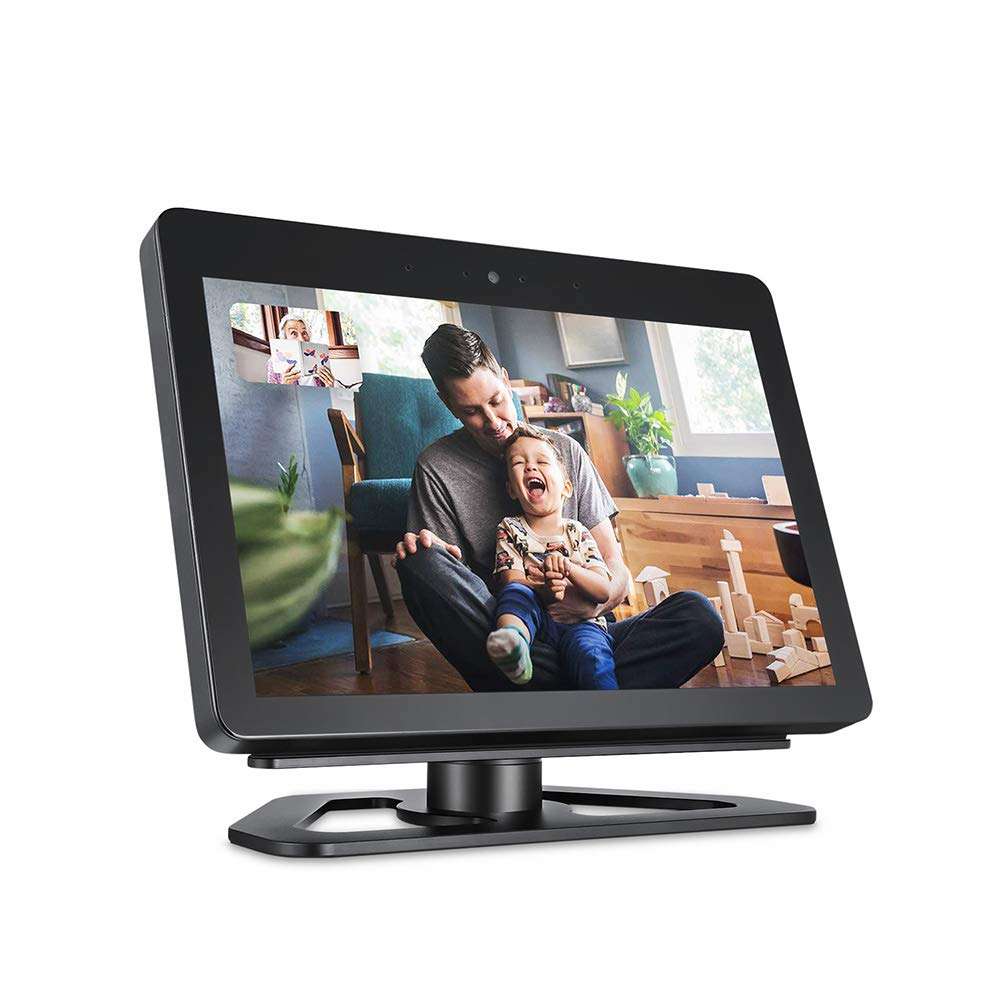 EDIONS for The Echo Show Second-Generation Bracket,360-Degree Rotating and Durable Base Aluminum Bracket for Echo Display Second Generation 6