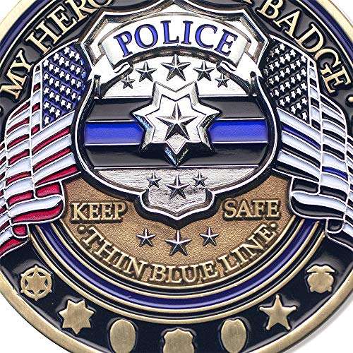 Armor Coin & Emblem - Law Enforcement Appreciation Challenge Coin · Police Officer Thank You · Thin Blue Line Challenge Coin 5