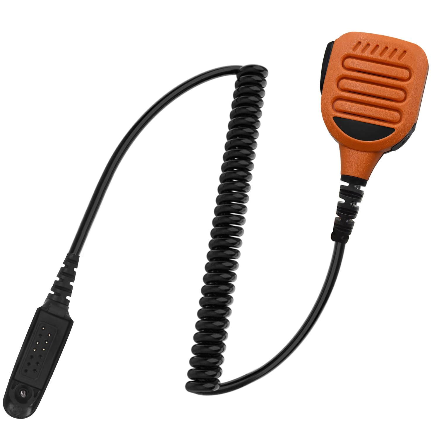 JUYODE Waterproof Radio Speaker Mic Walkie Talkie Shoulder Handheld Microphone with PTT for HT750 HT1250 HT1250ls MTX8250 GP328 Orange (GP328-01) 1