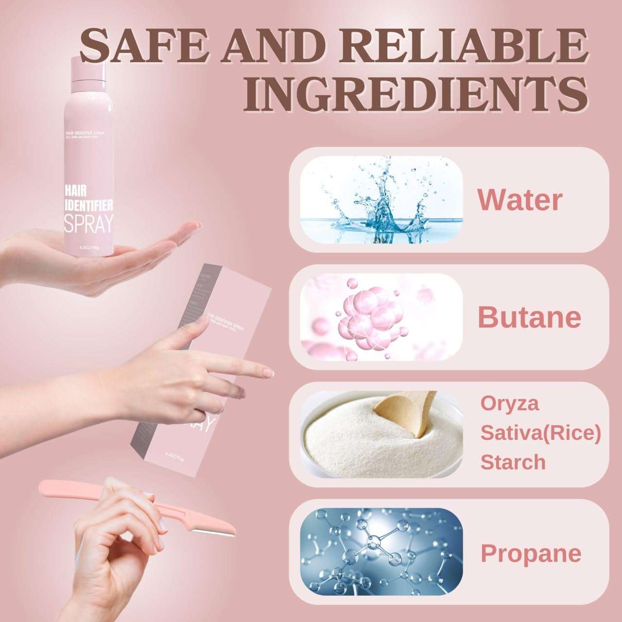 Hair Identifier Spray for Face Shaving & Dermaplaning, Skin-Safe Facial Hair Highlighter for Precision Shaving, Exfoliating & Skin Care Spray for Women & Men 6