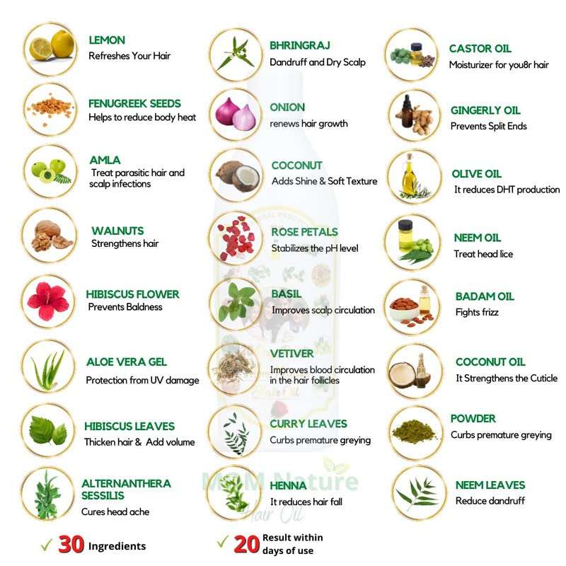 MOM NATURE HAIR OIL Handcrafted Oil for Hair 6