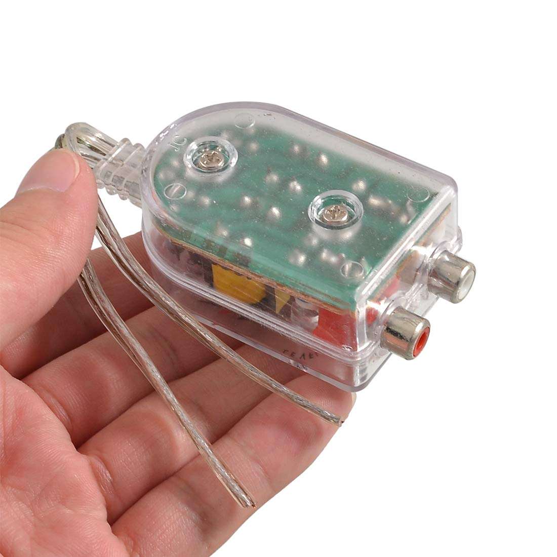 uxcell High to Low Impedance Speaker to RCA Line for Vehicle 2