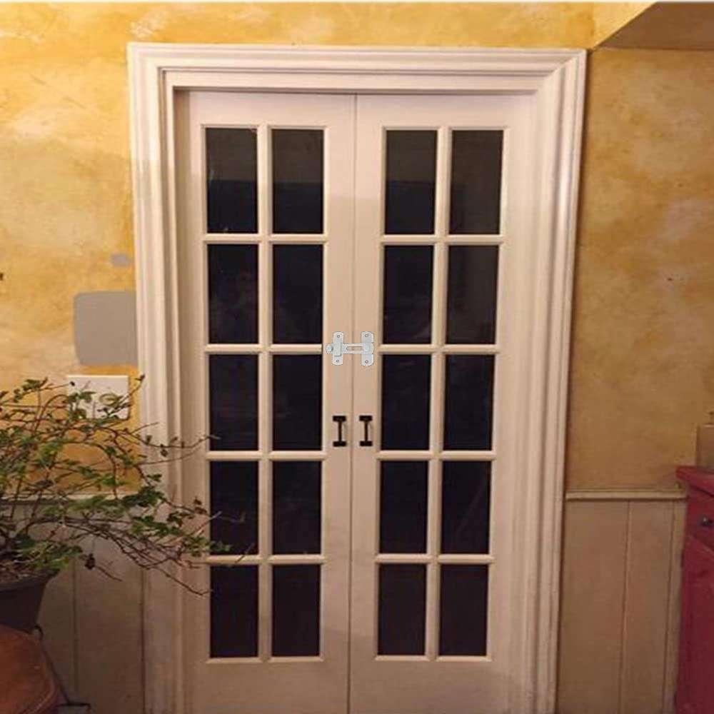 Stainless Steel Swing Door Latch for Mobile Window Sliding Door barn Bathroom Door, White Finish 6