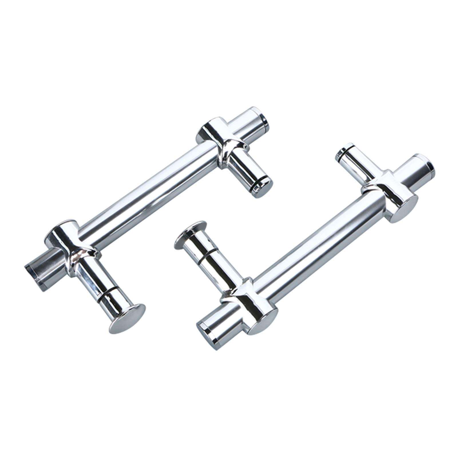 GAXQFEI Bathroom Shower Door Handle Suitable for 2 Doors, Glass Door Pull Handle Adjustable Sus Replacement Parts Small Door Handle - 2-Piece Set 1