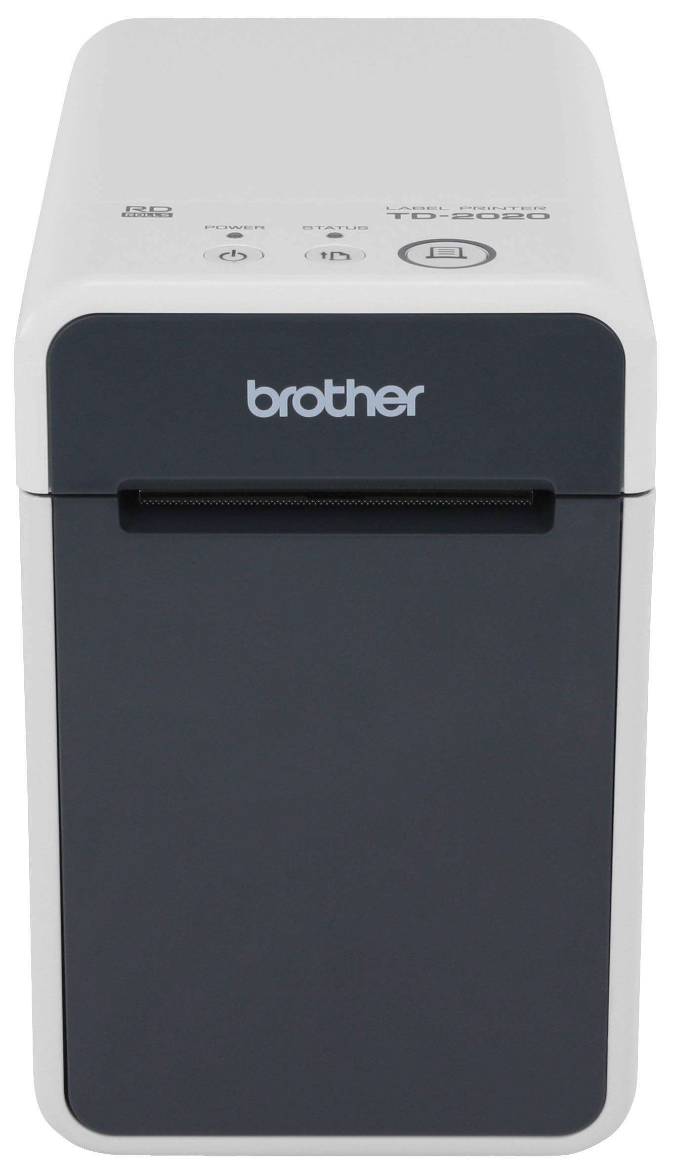 Brother TD2020 2-inch Desktop Thermal Printer for Labels, Receipts and Tags, 203dpi, 6ips, USB/Serial 1