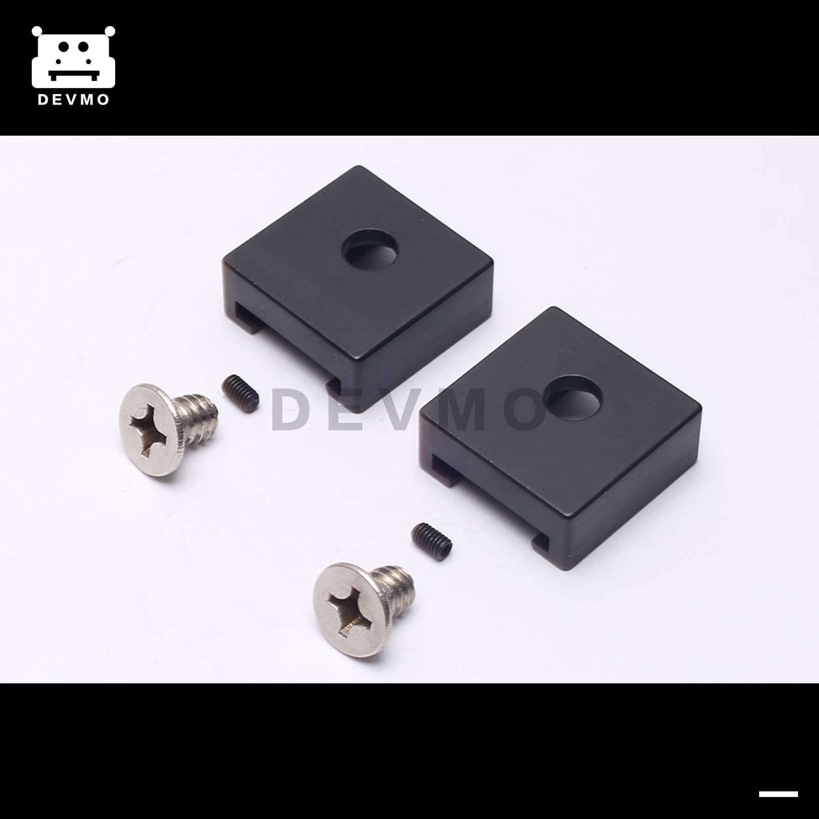 DEVMO Cold Shoe Mount Adapter Bracket Hot Shoe with 1/4" Thread for DSLR Rig Cage Plate Video Light Camera Cage Flash LED Moniter 2