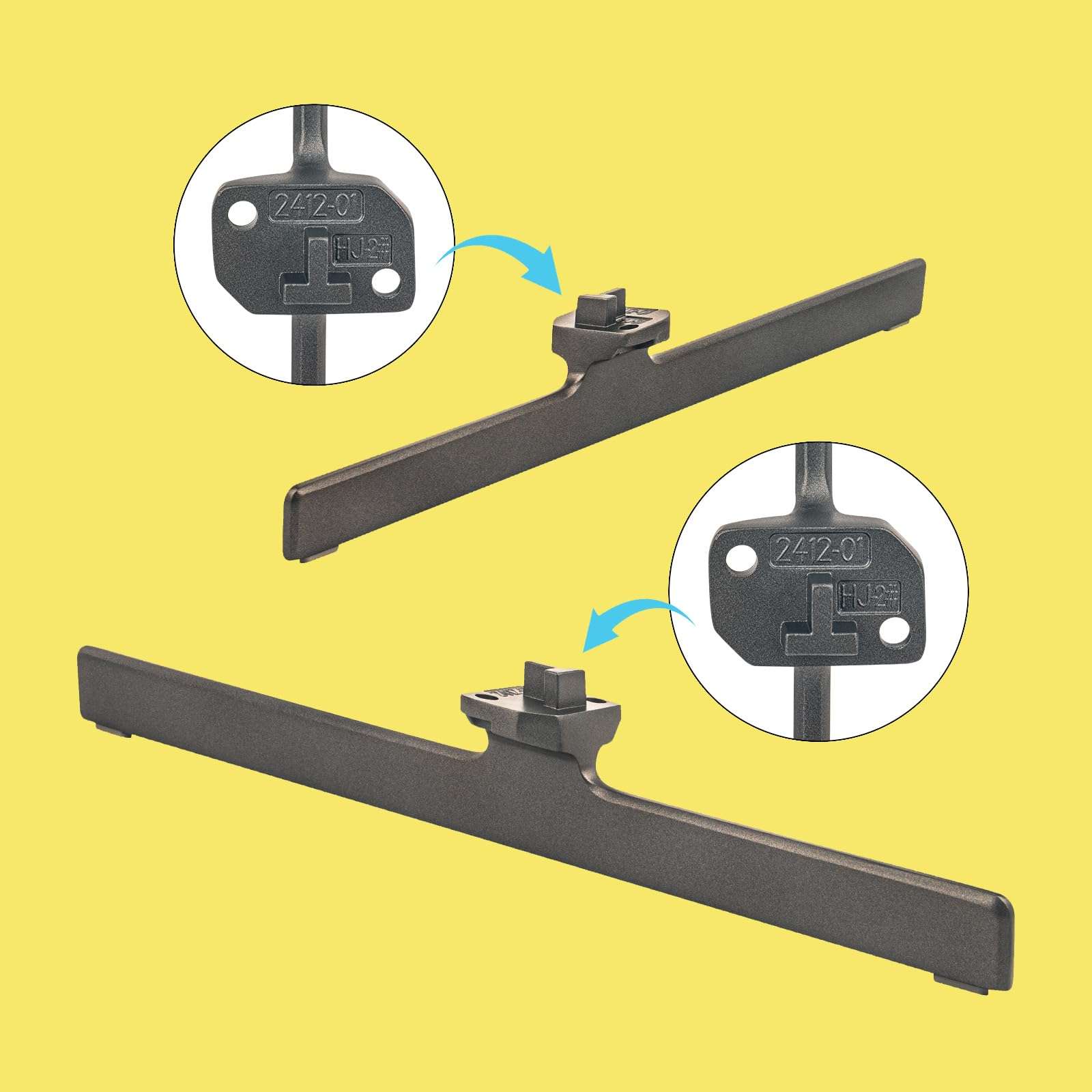 Replacement TV Base Stand L-2412-01 R-2412-01, Fit for Hisense U6 Series Mini-LED ULED 4K Gccgle TV 55U6K 65U6K 4