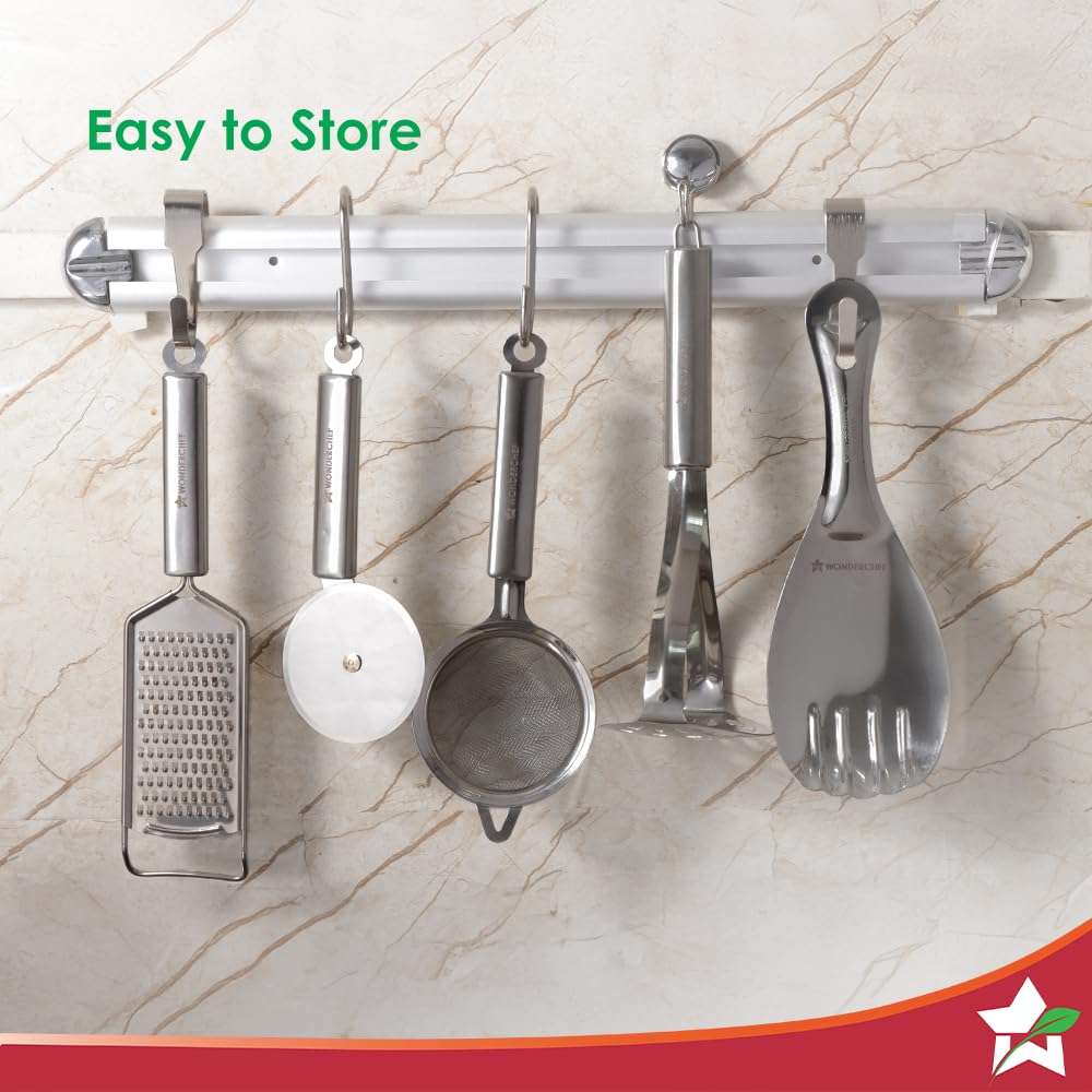 Wonderchef Ambrosia Cheese Grater & Vegetable Shredder | Food-Grade Stainless-Steel | Comfortable Handle | Multi-Purpose Use for Cheese, Veggies, Fruits, Chocolates, Ginger, Garlic | 1-Year Warranty 5