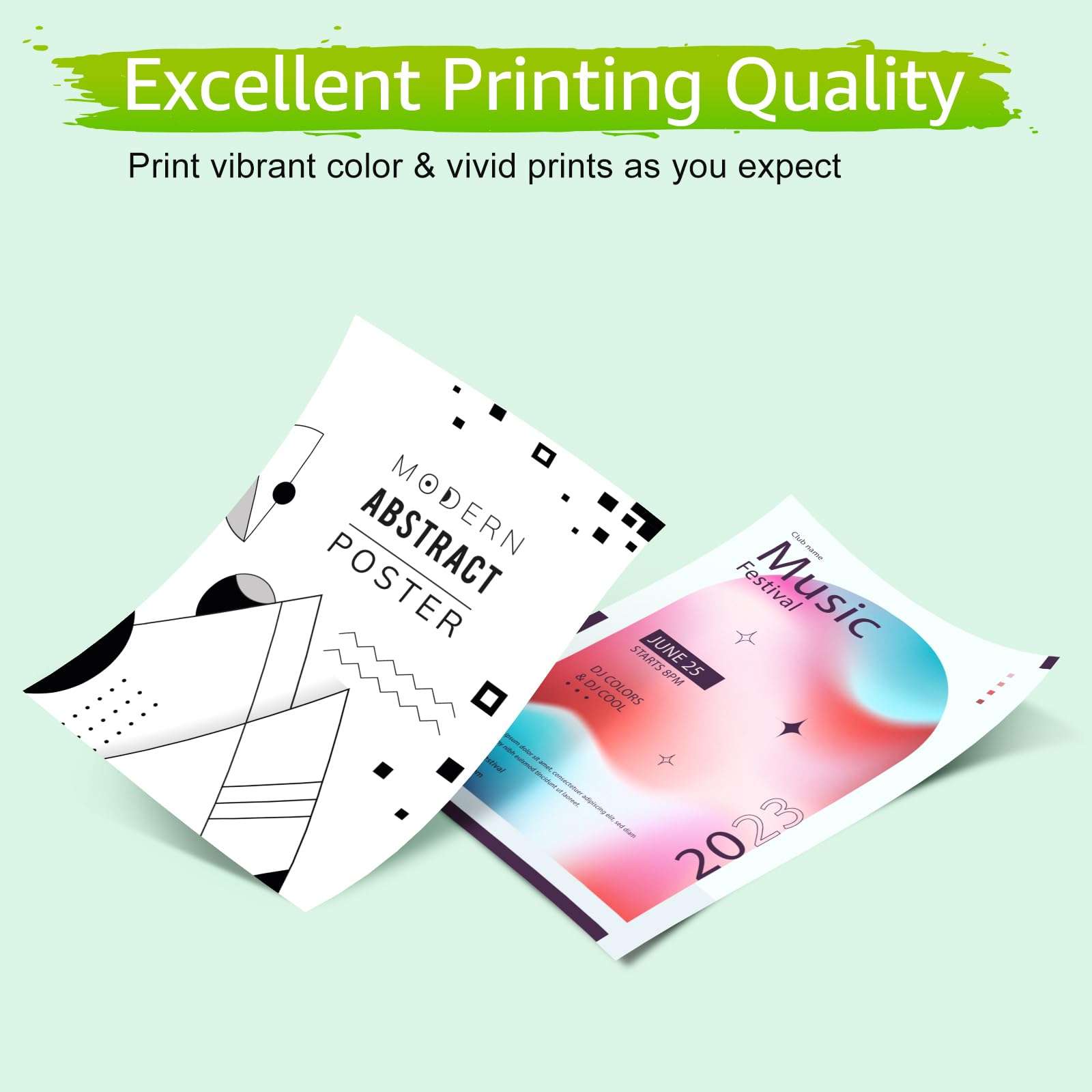 GREENCYCLE 62XL Black Ink Cartridge Replacement for HP 62 XL C2P05AN Remanufactured Cartridges Compatible for Envy 5540 5640 5660 7644 7645 OfficeJet 5740 8040 OfficeJet 200 250 Series Printer, 2 Pack 4