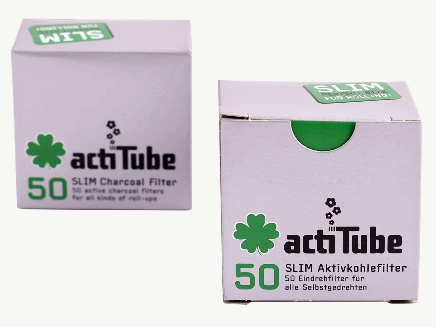 Actitube by Rolling Filters Activated Charcoal Slim Smoking Filter Tips - Pack of 2 (2 x 50 units) 6