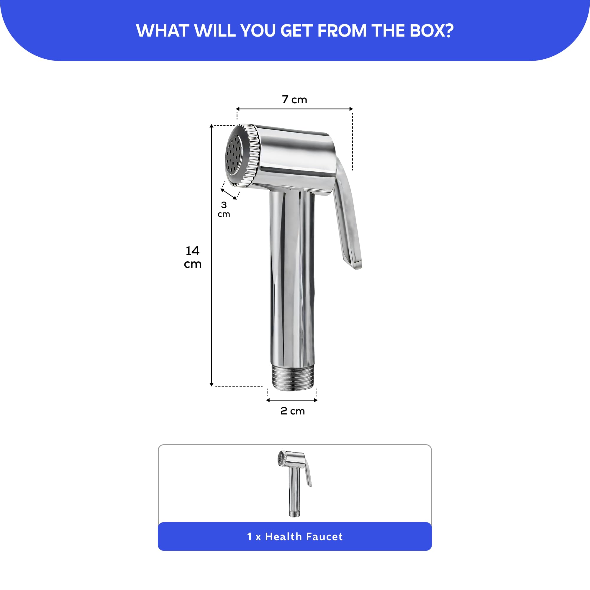 MIORAH Health Faucet Gun Only – Premium Jet Spray for Toilet | Durable Bathroom Bidet Spray Head 3