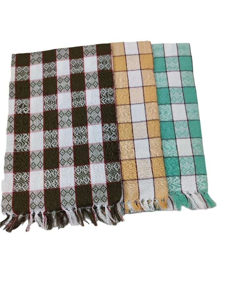 MTTS Multicolor & Multidesign Cotton Unisex Bath Towel(MMTEX13-30x60 inch / 260gms per Piece) Pack of 3 1