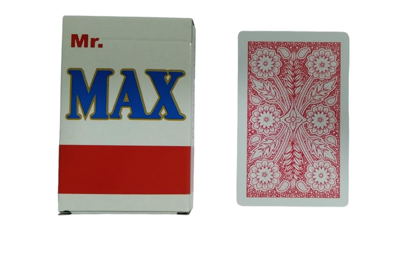 Patil Magic Mr.Max (Red) Playing Cards Pack of 1 Deck