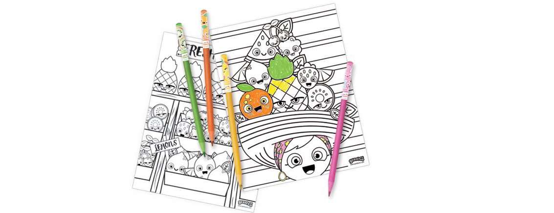 Scentco Colored Smencils - Scented Coloring Pencils, 5 Count 4